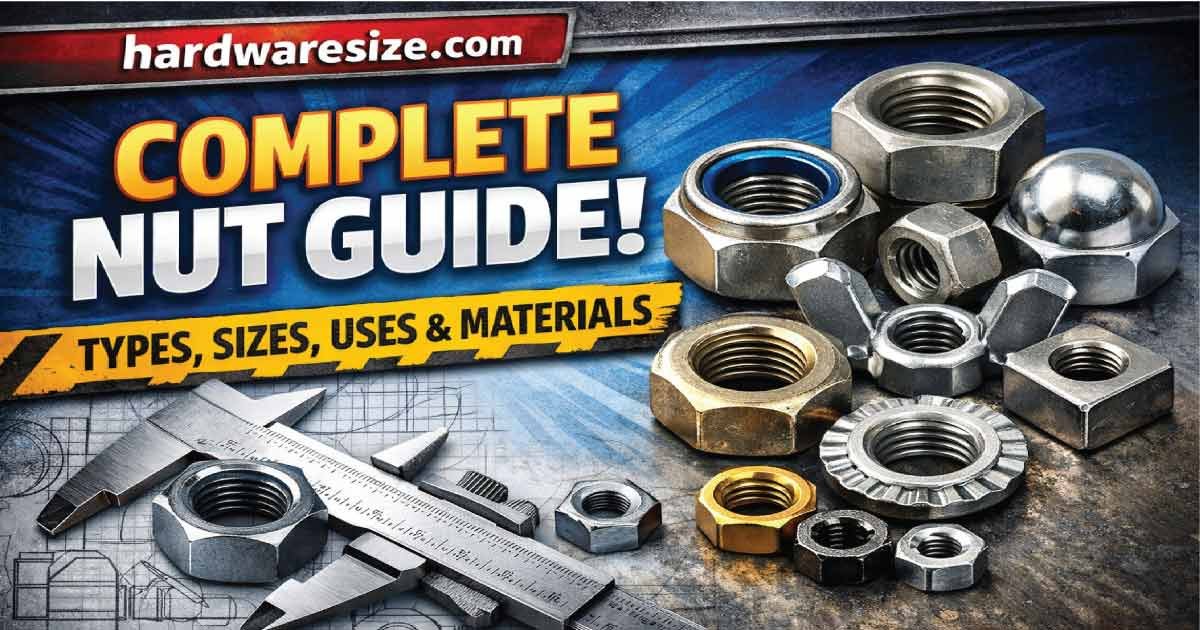 Complete Nut Guide Types Sizes Uses Materials