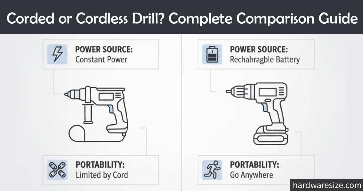 Drill Types Explained Corded vs Cordless Guide
