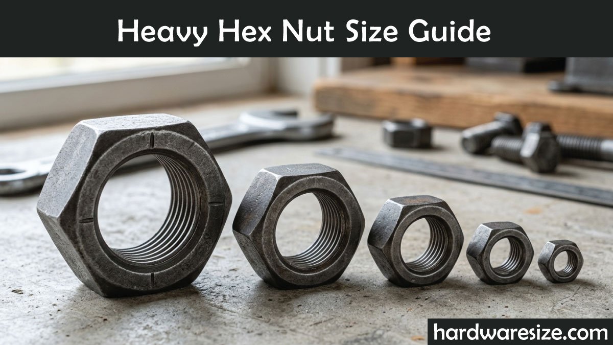 Heavy Hex Nut size Guide