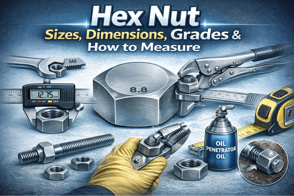 Hex Nut Sizes Dimensions Grades How to Measure