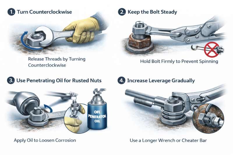 How to Unscrew a Hex Nut