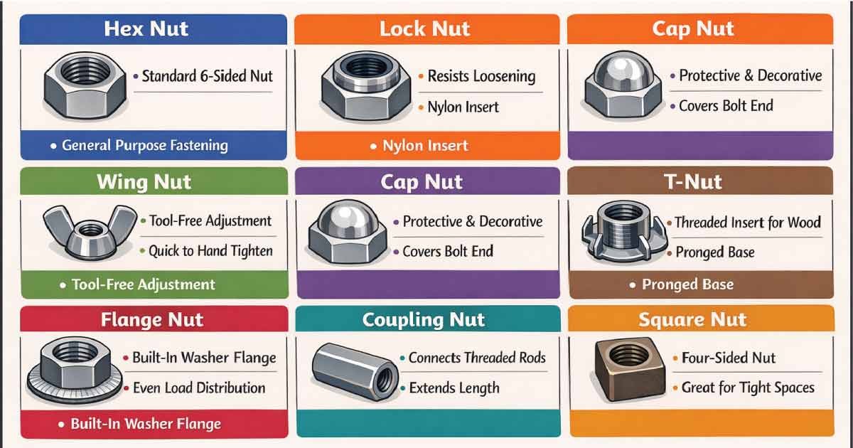 Types of Nuts and their uses