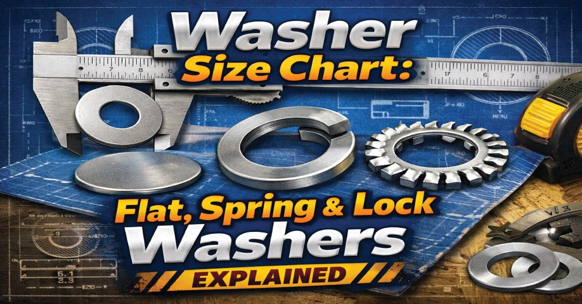 Washer Size Chart 2026: Flat, Spring & Lock Washers Explained