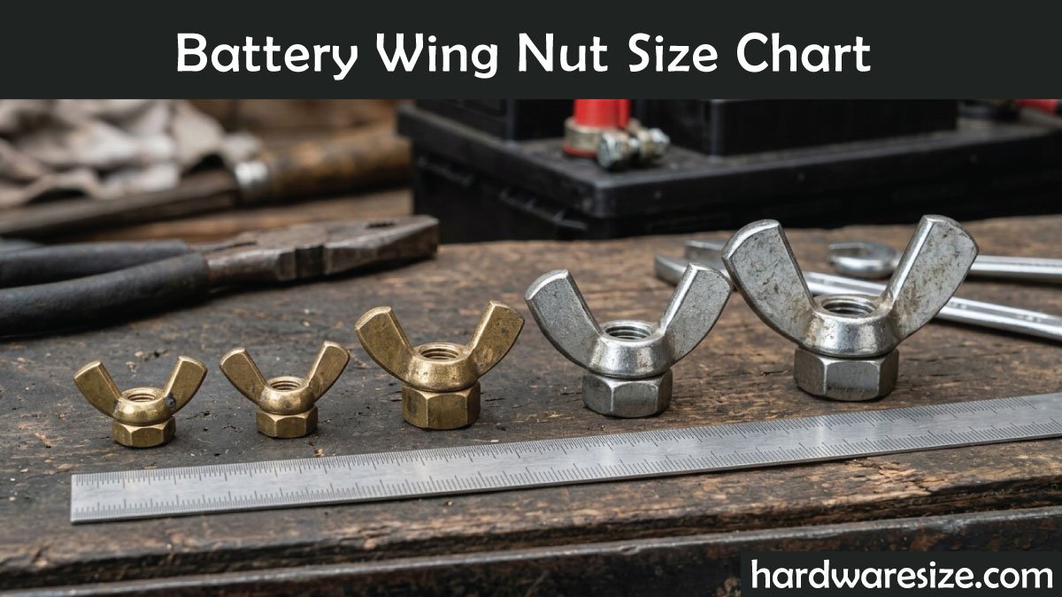 Battery Wing Nut Size Chart