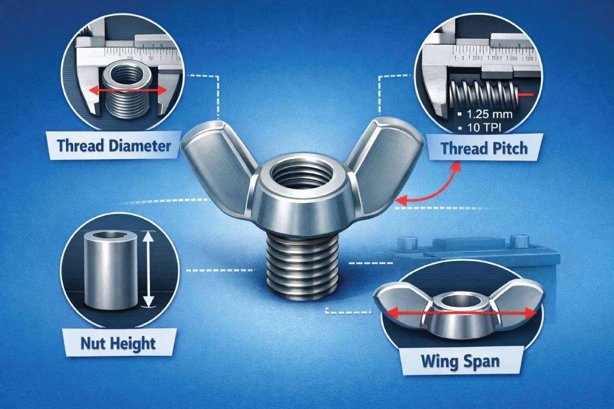How Battery Wing Nut Sizes Are Determined