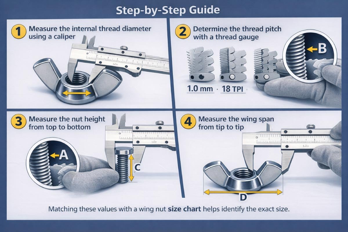 How to Measure a Wing Nut Correctly
