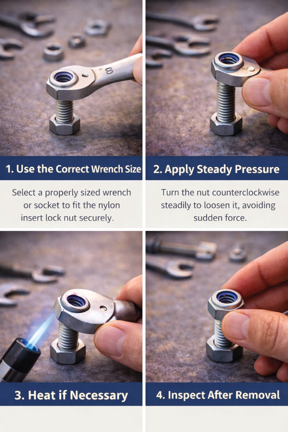 How to Remove a Nylon Insert Lock Nut