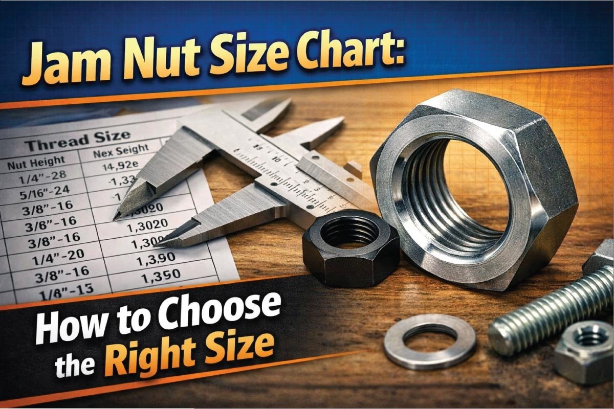 Jam Nut Size Chart