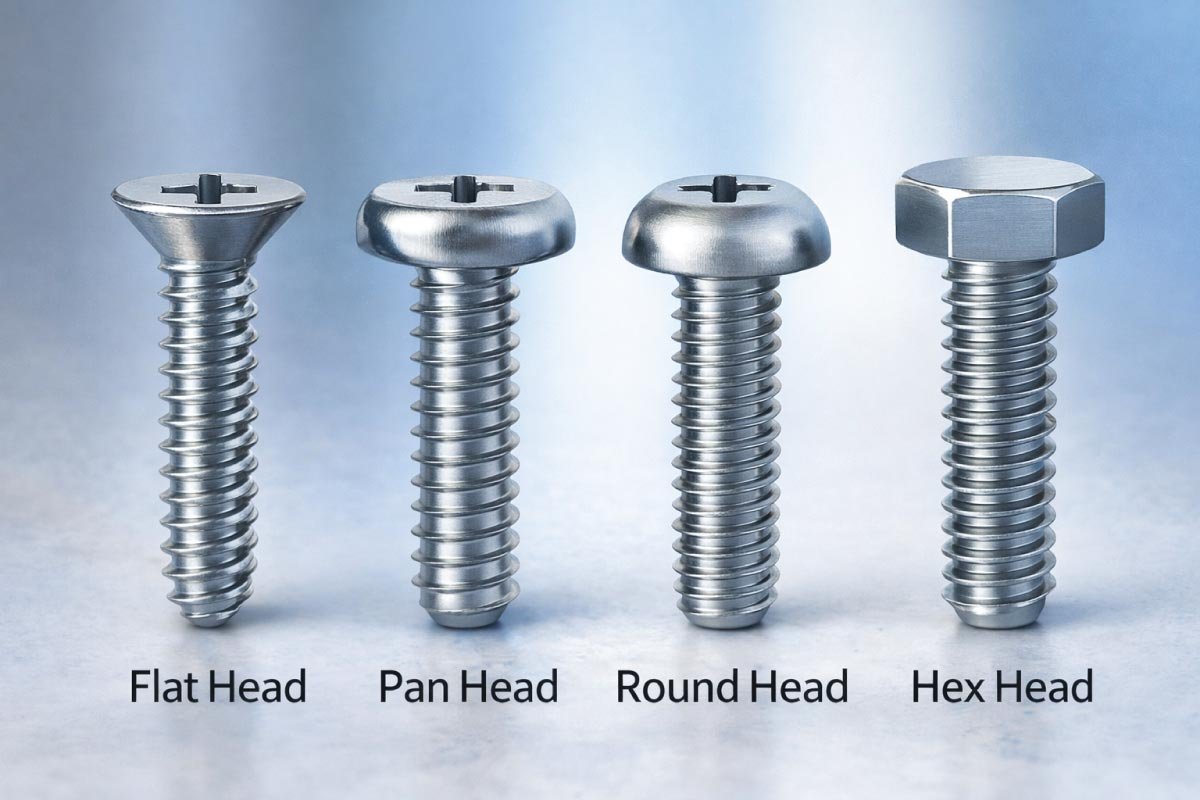 Machine Screw Head Types