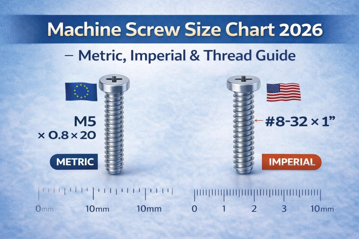 Machine Screw Size Chart