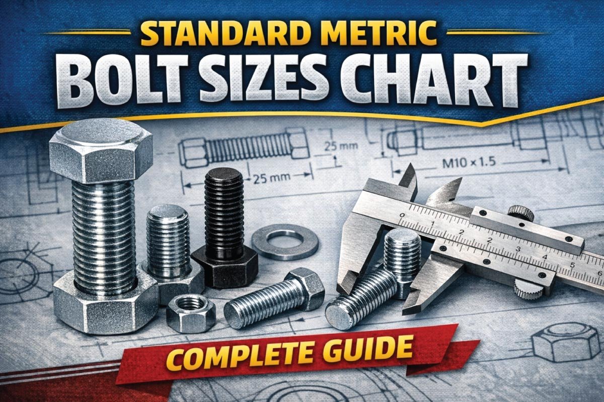 Standard Metric Bolt Sizes Chart