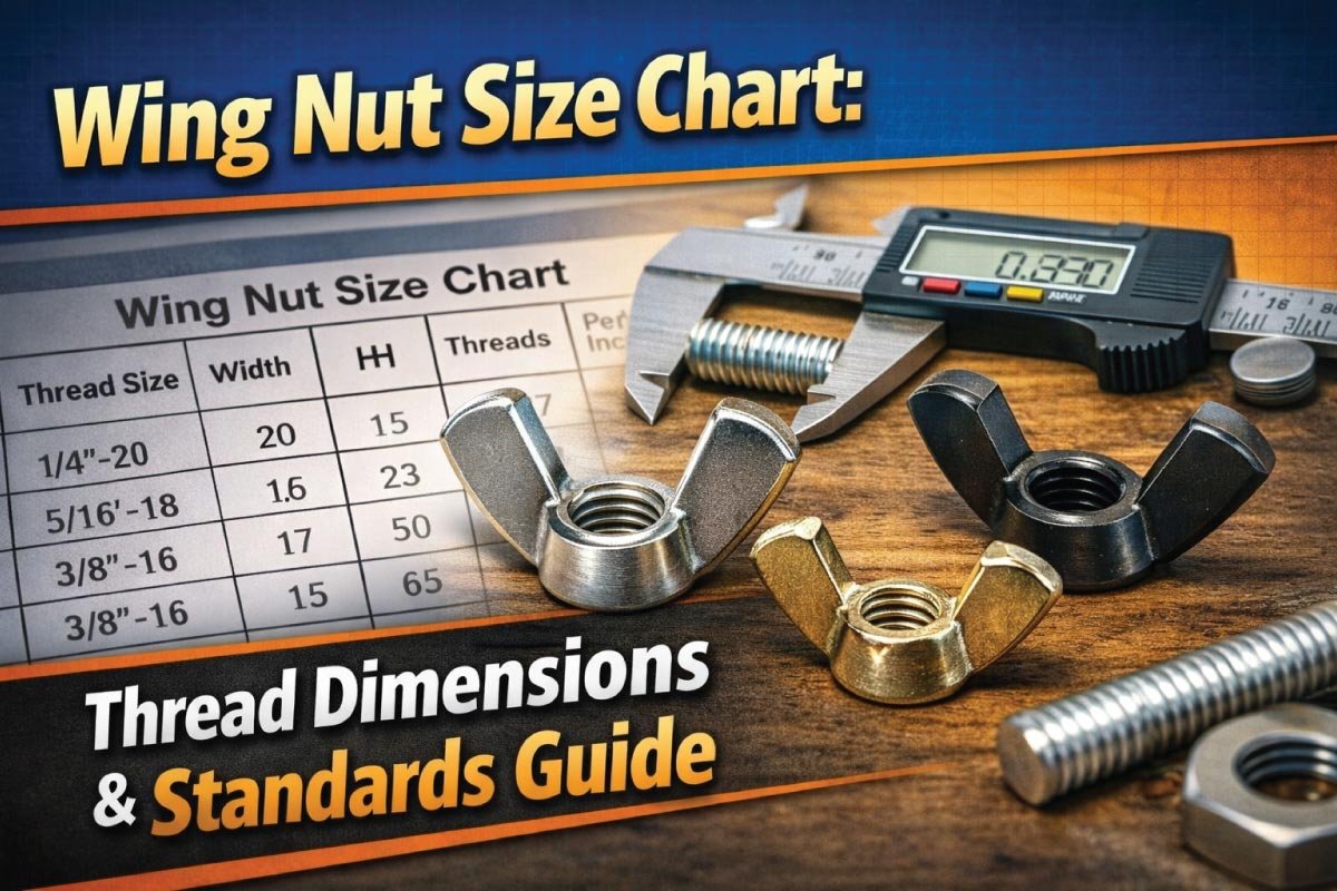 Wing Nut Size Chart