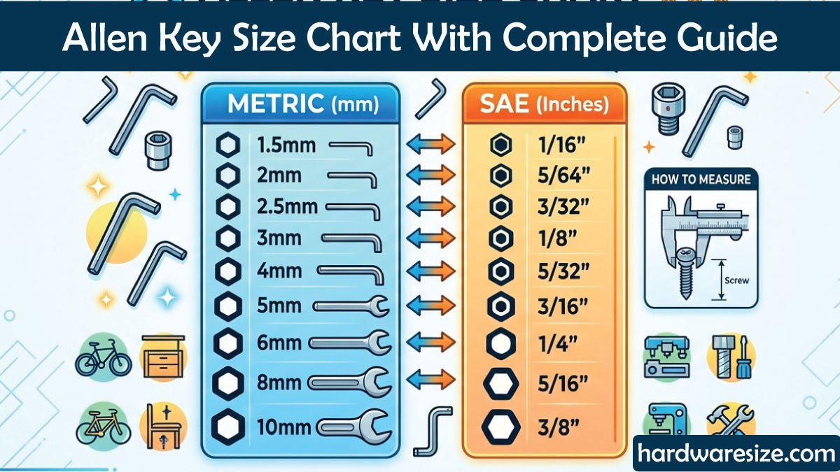 Allen Key Size Chart