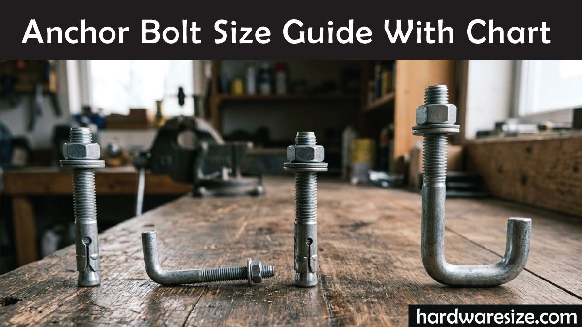 Anchor Bolt Size Chart