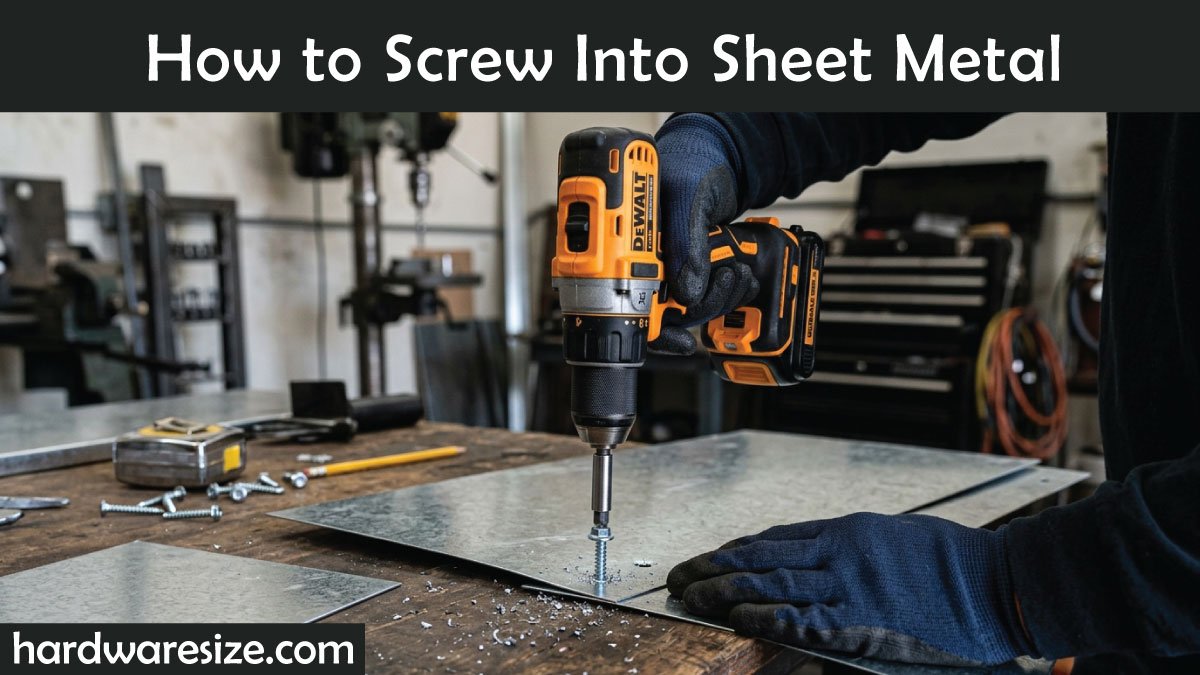 How to Screw Into Sheet Metal