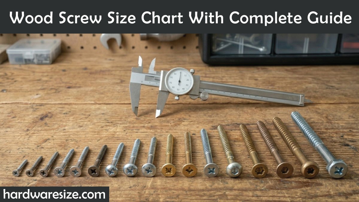 Wood Screw Size Chart