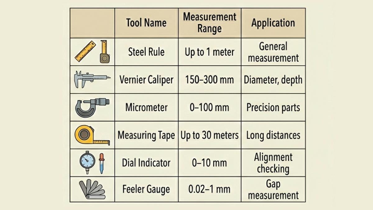 Comparison of Measurement Tools