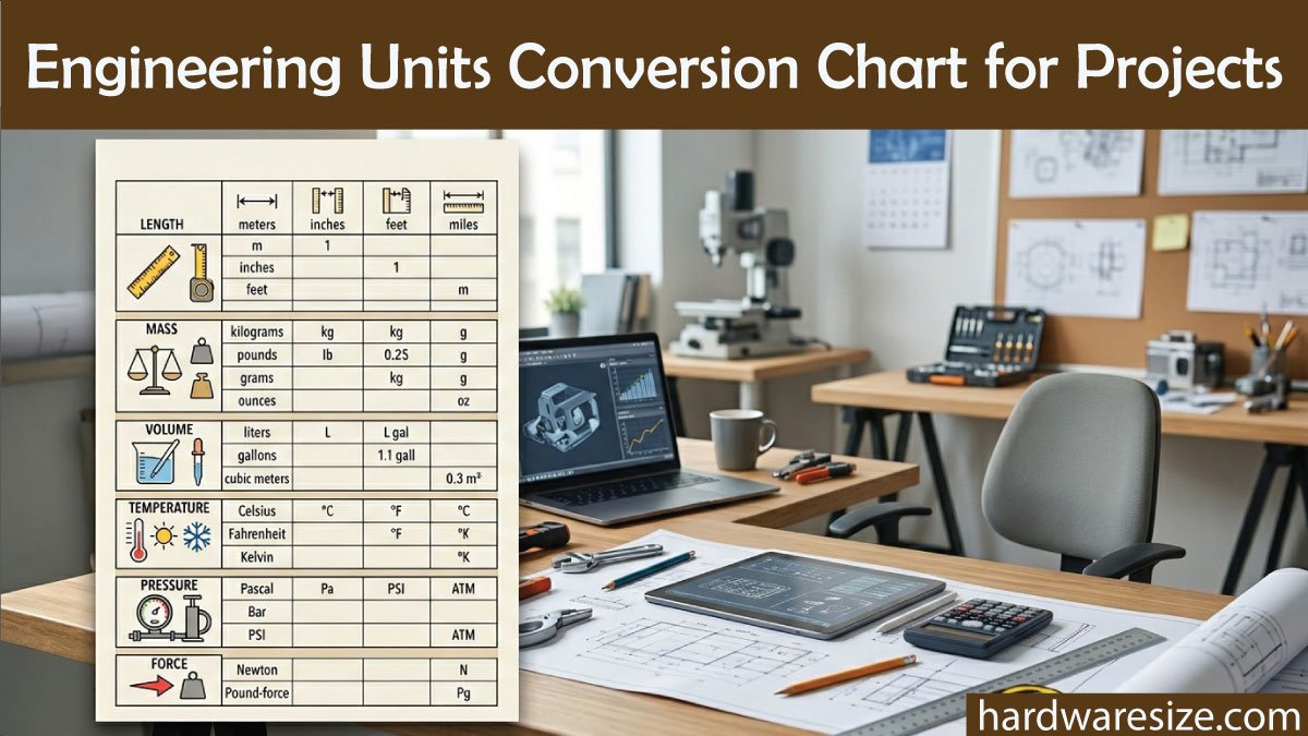 Engineering Units Conversion Chart for Projects