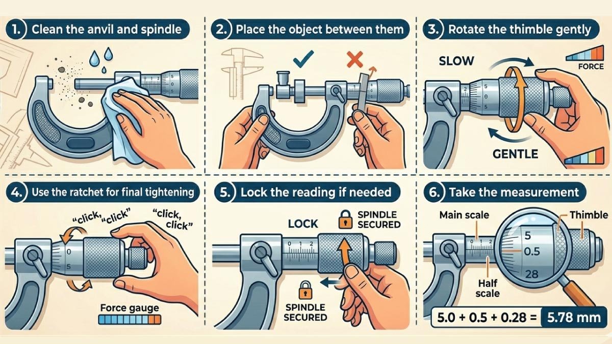 How to Use a Micrometer Properly