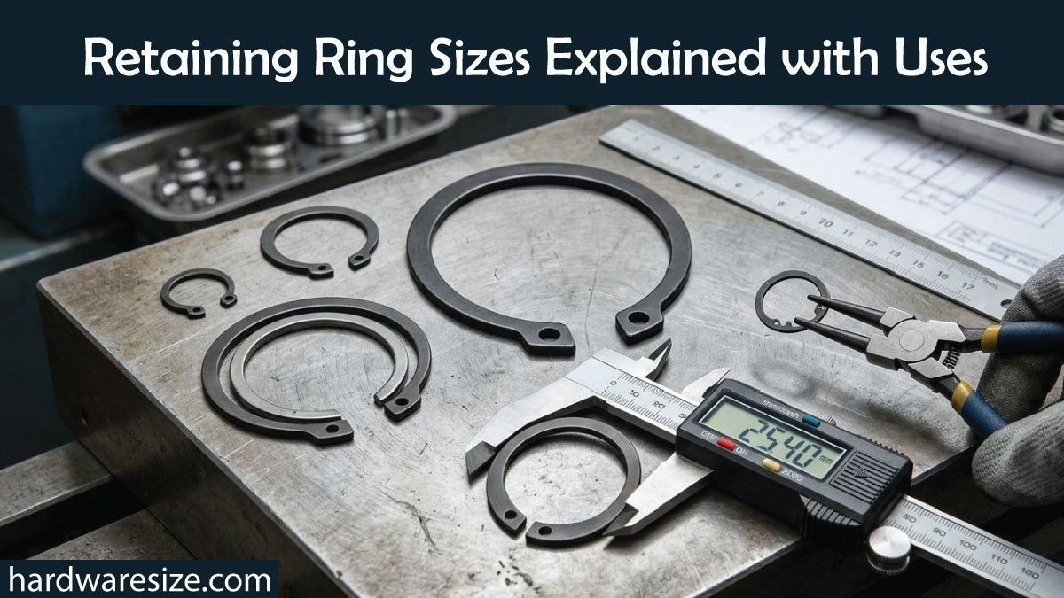 Retaining Ring Sizes Explained with Uses