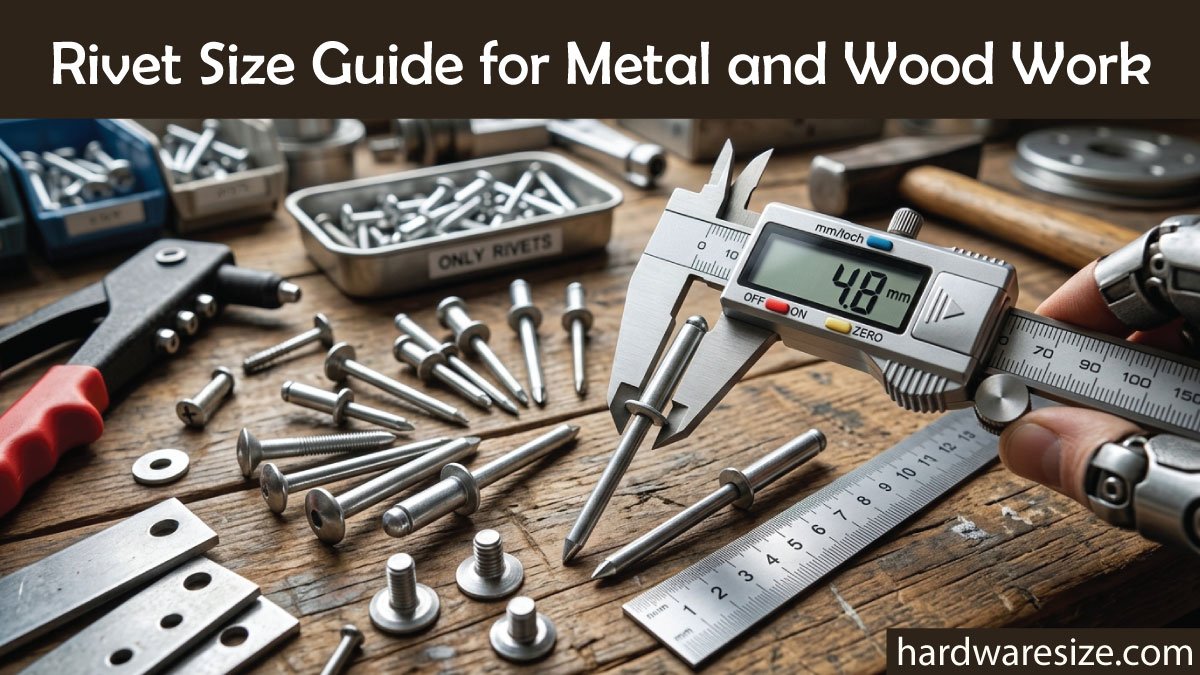 Rivet Size Guide for Metal and Wood Work
