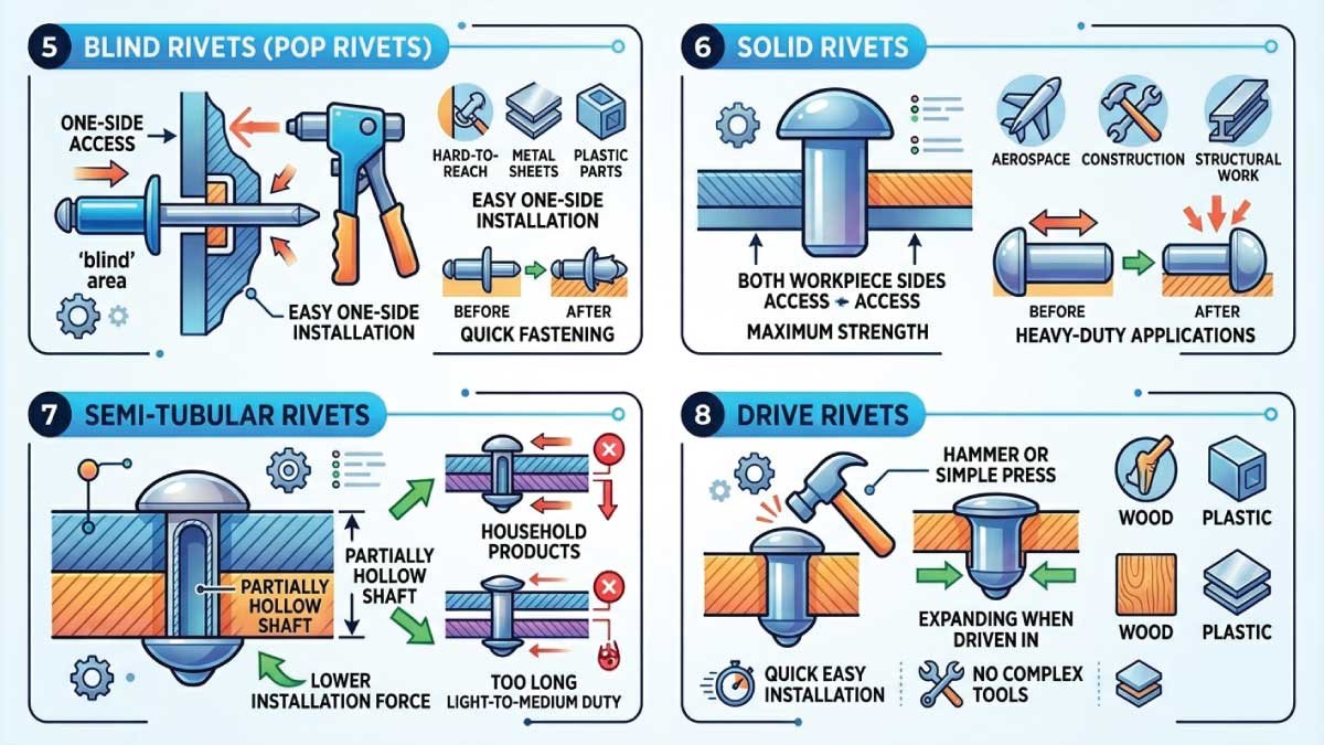 Types of Rivets You Should Know