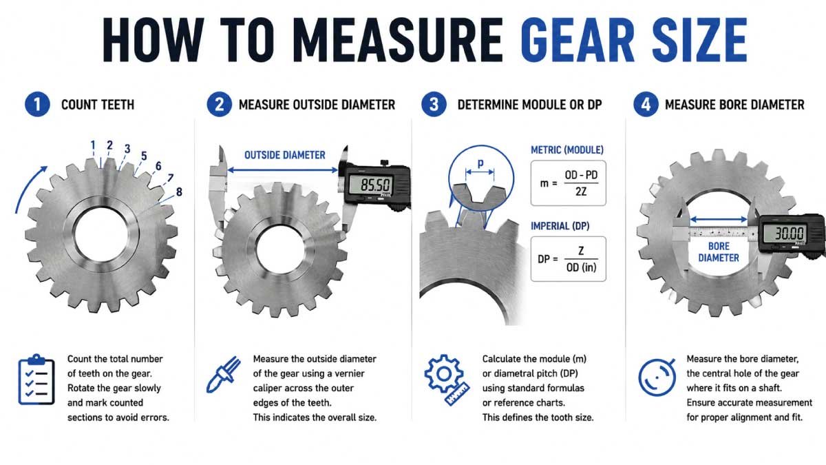 How to Measure Gear Size
