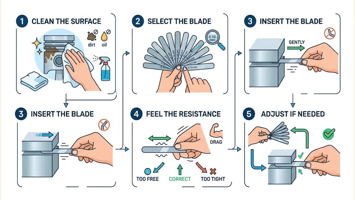 How to Use a Feeler Gauge (Step-by-Step)