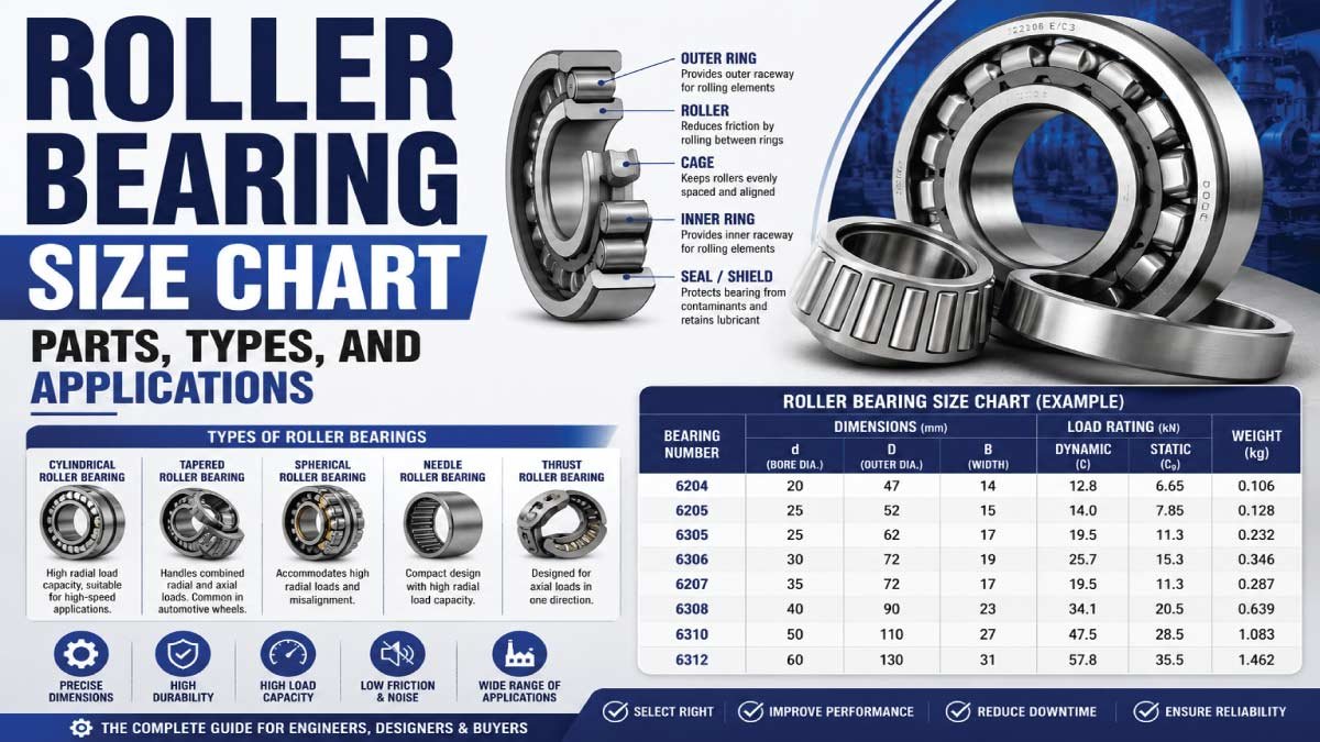 Roller Bearing Size Chart
