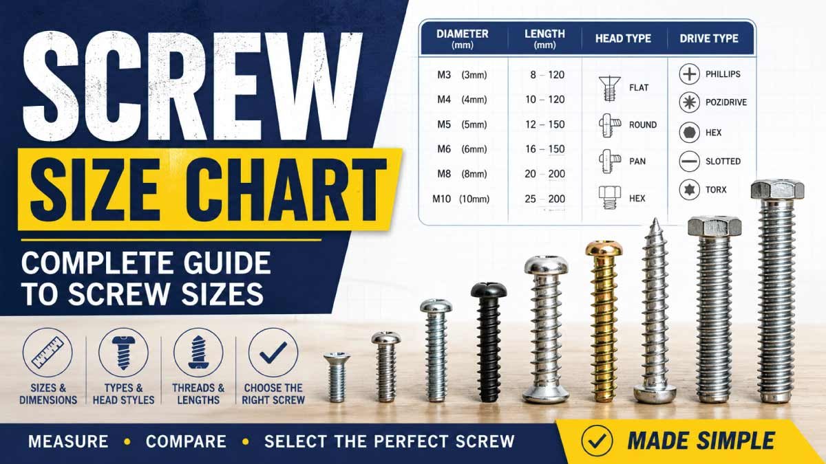 Screw Size Chart
