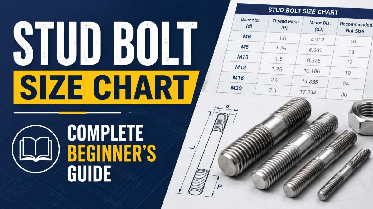 Stud Bolt Size Chart: Complete Beginner’s Guide