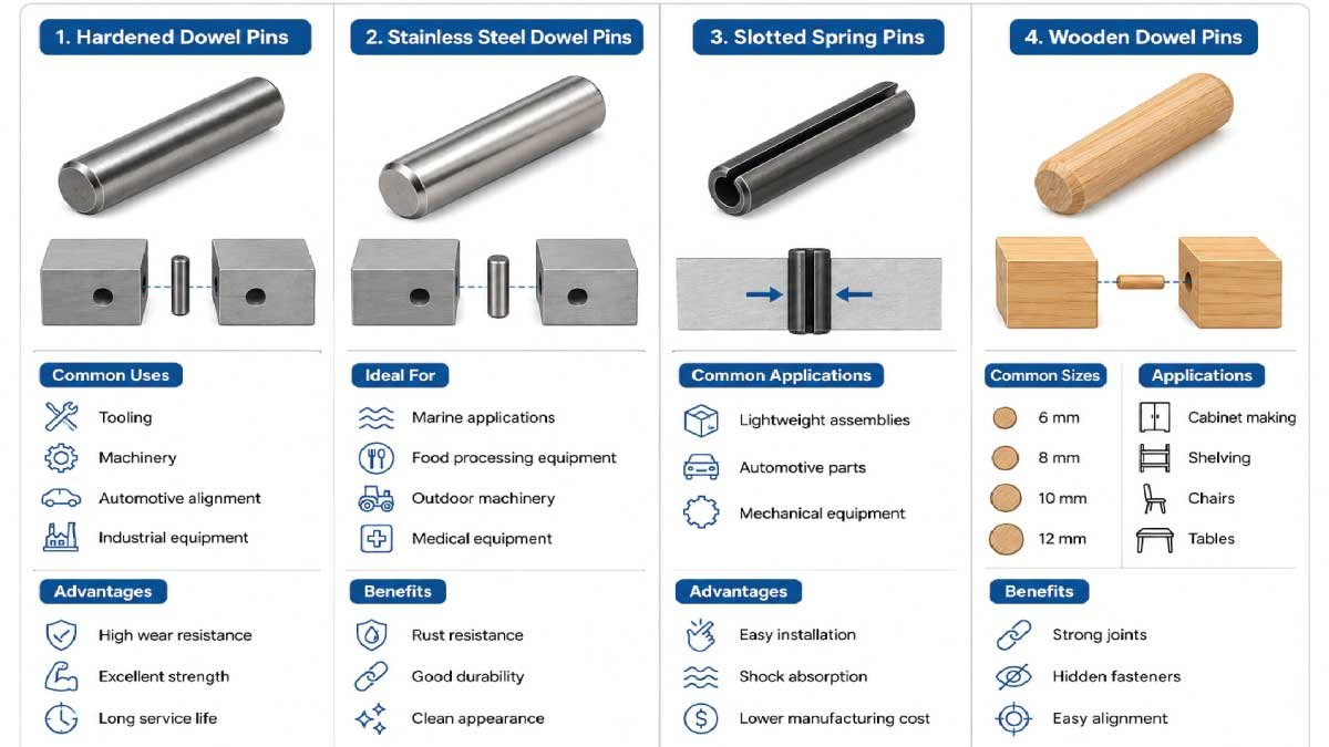 Types of Dowel Pins
