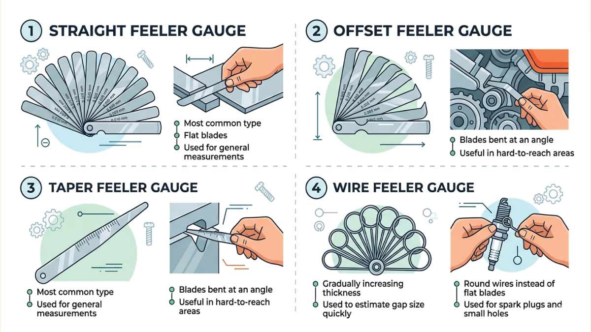 Types of Feeler Gauges