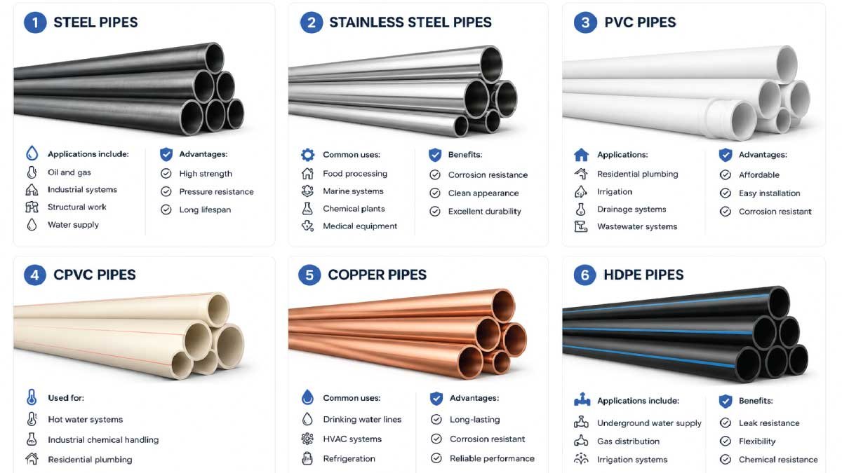 Types of Pipes