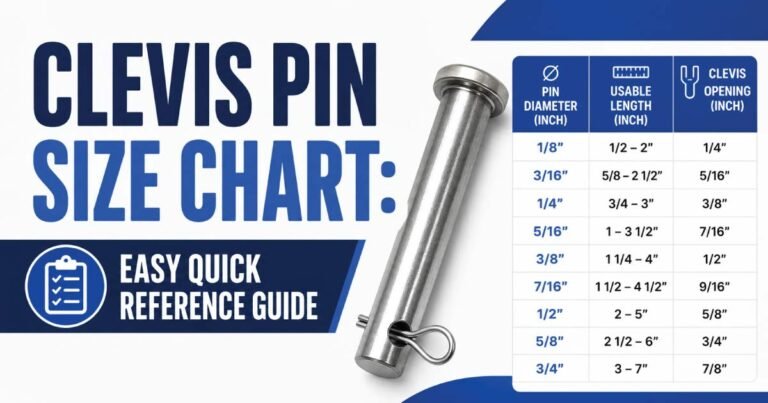 Clevis Pin Size Chart: Easy Quick Reference Guide - Hardware Size