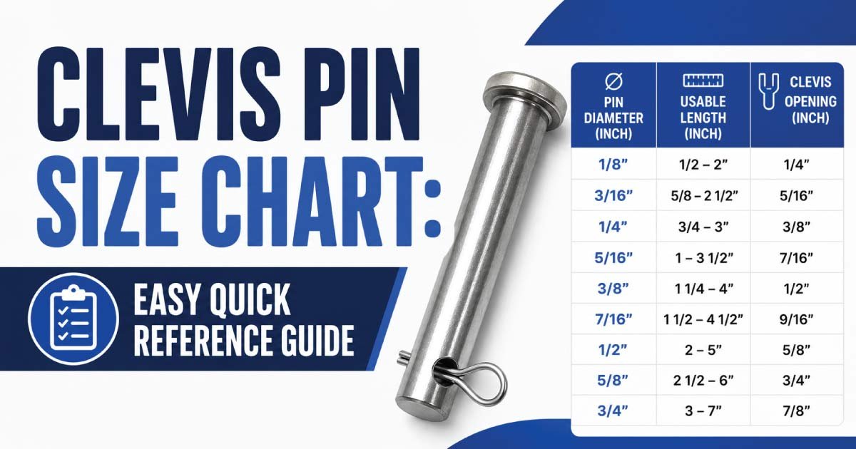 Clevis Pin Size Chart