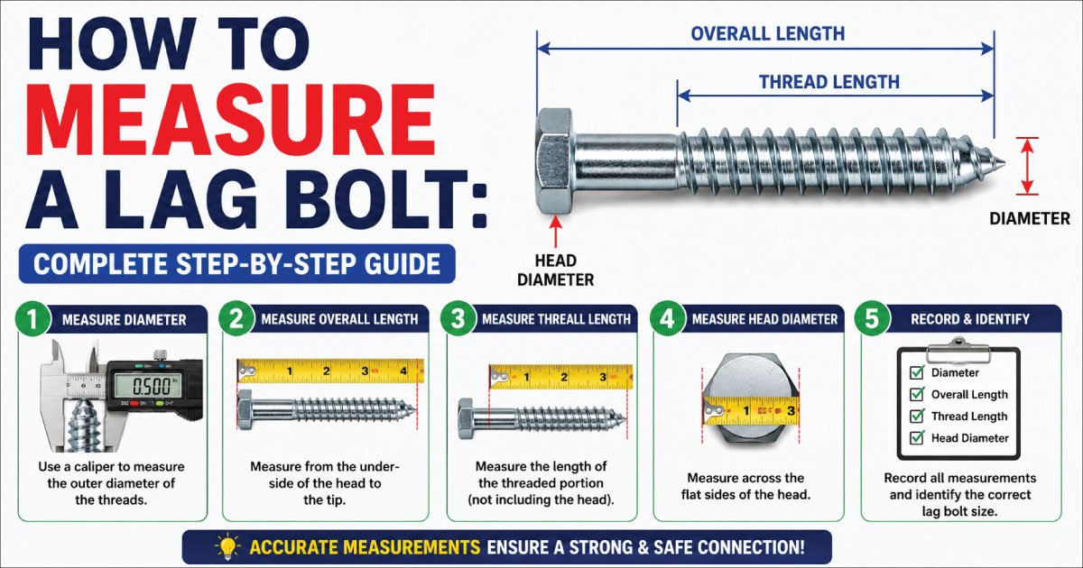 How to Measure a Lag Bolt