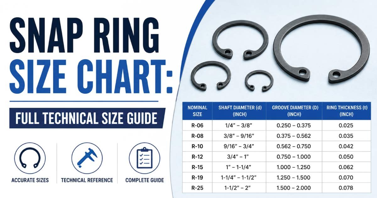 Snap Ring Size Chart