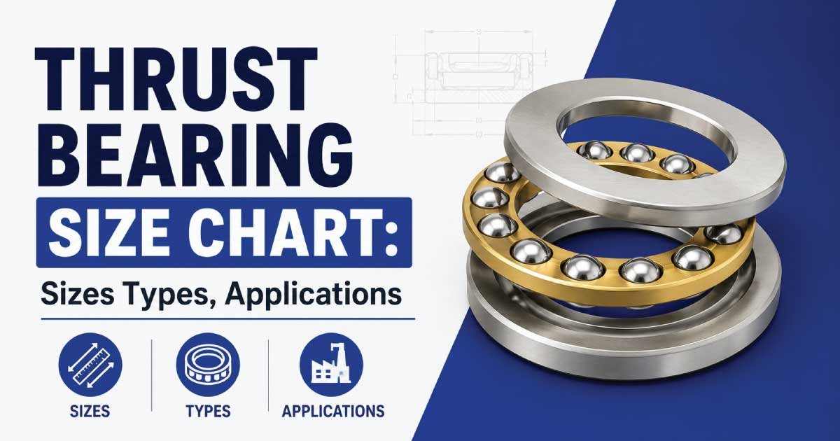 Thrust Bearing Size Chart: Sizes Types, Applications
