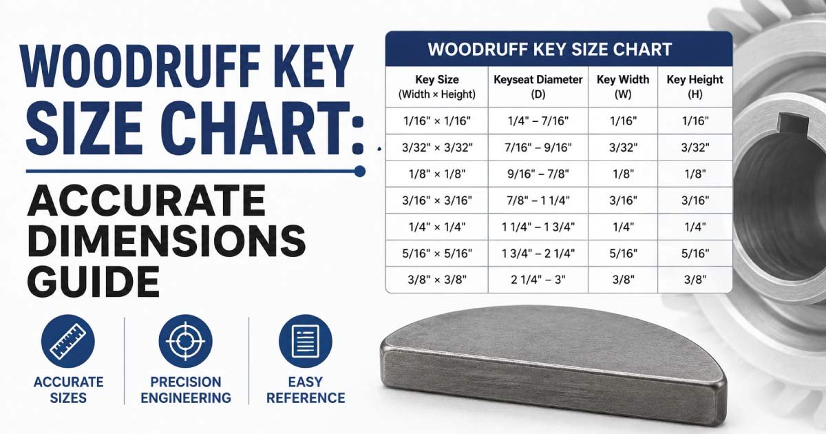 Woodruff Key Size Chart