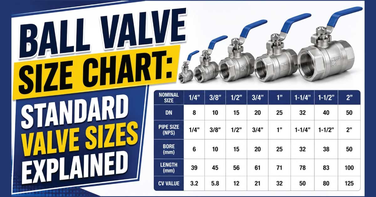 Ball Valve Size Chart