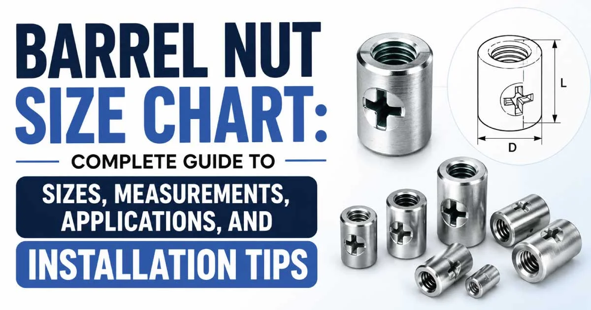 Barrel Nut Size Chart: Complete Guide Standard Size