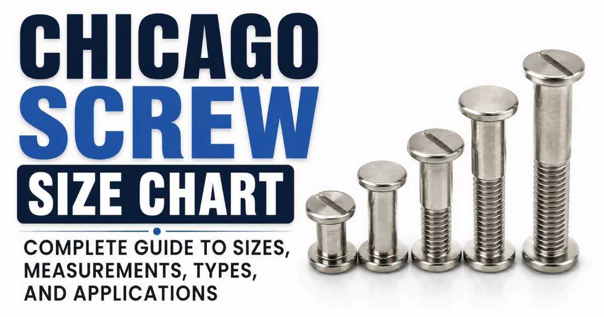Chicago Screw Size Chart: Complete Guide With Pdf