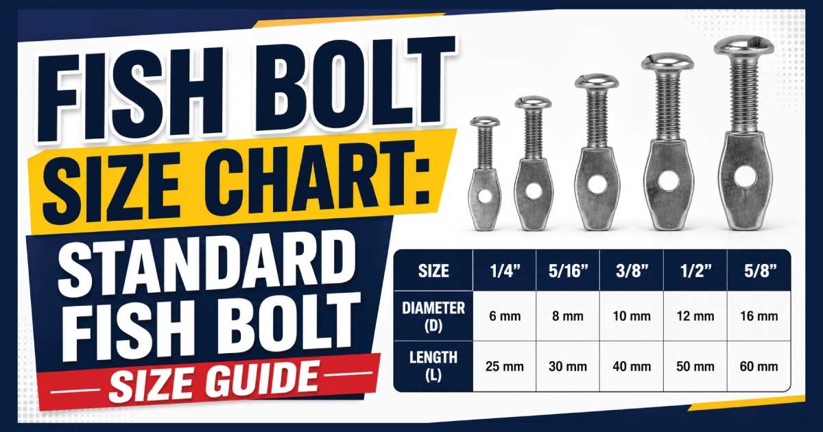 Fish Bolt Size Chart