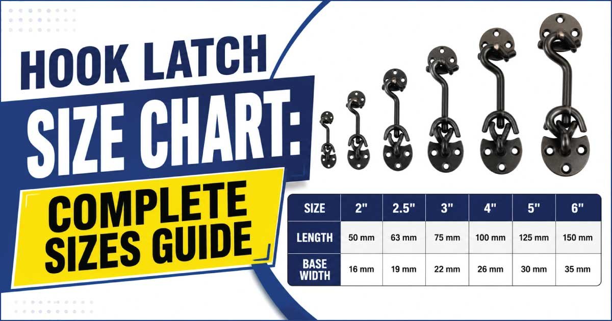 Hook Latch Size Chart
