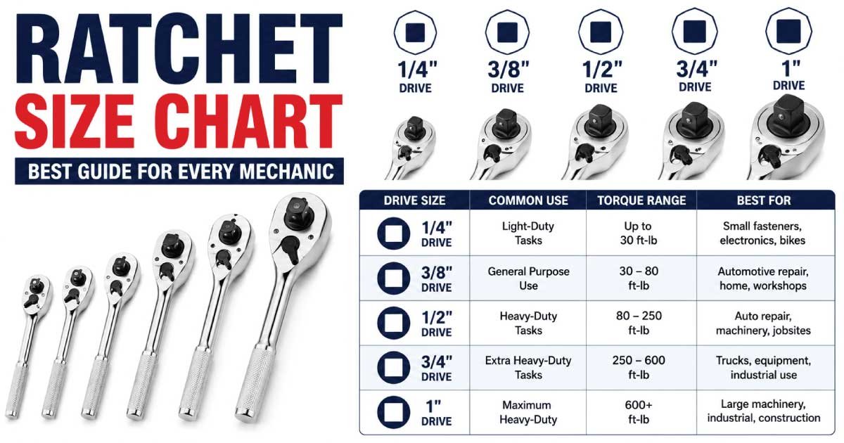 Ratchet Size Chart