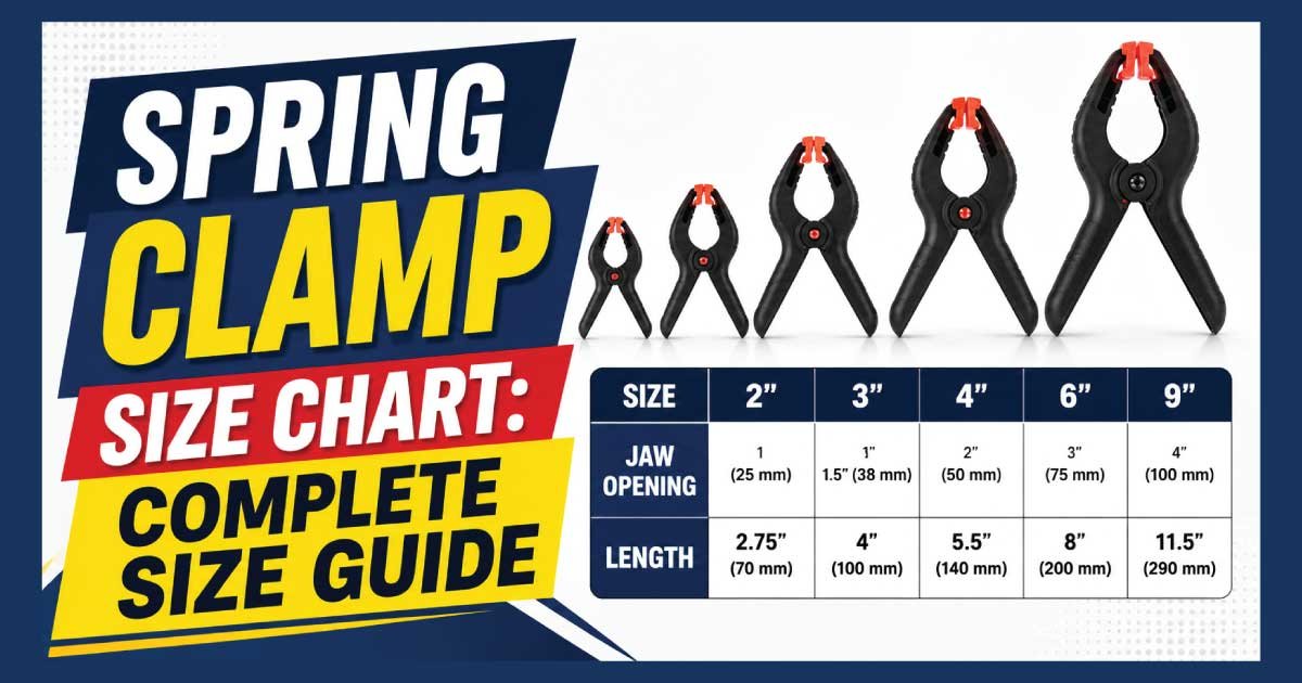 Spring Clamp Size Chart