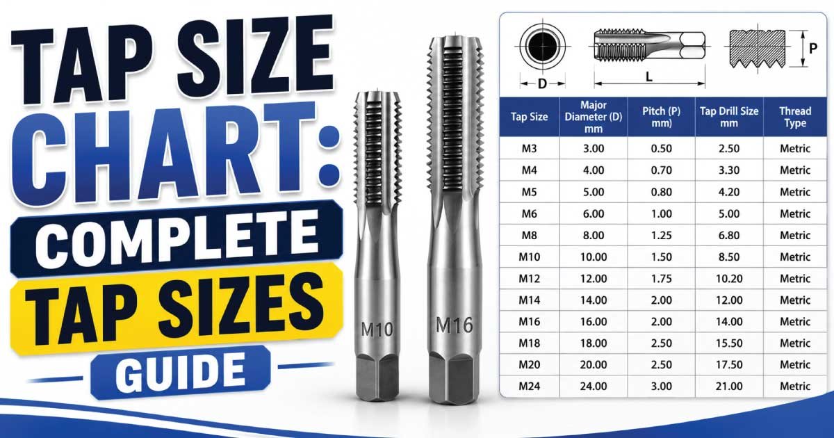 Tap Size Chart