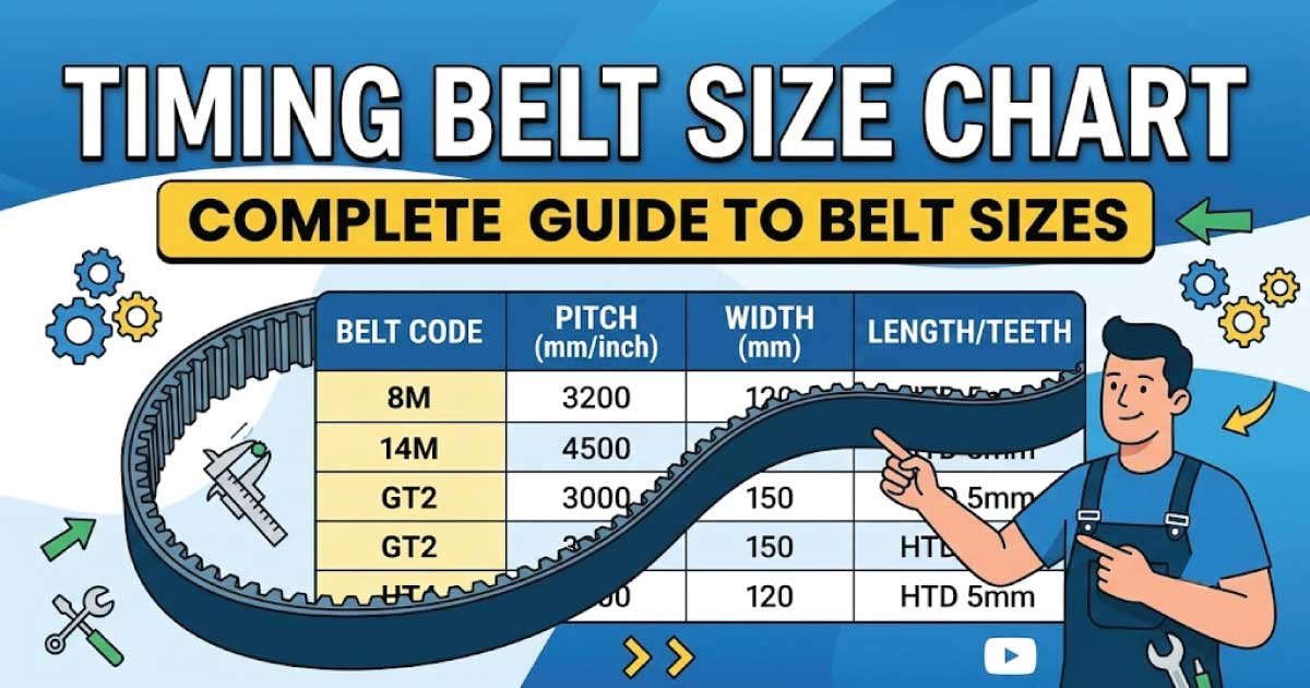 Timing Belt Size Chart