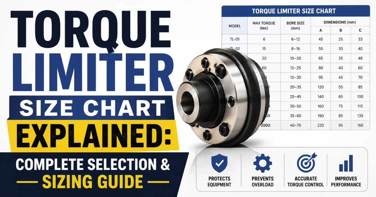 Torque Limiter Size Chart Explained: Complete Selection & Sizing Guide